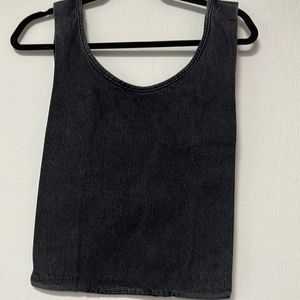 Baggu Black denim reusable bag